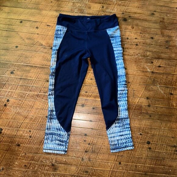 Gaiam navy blue tie dye S high impact Athleisure leggings - Picture 1 of 3